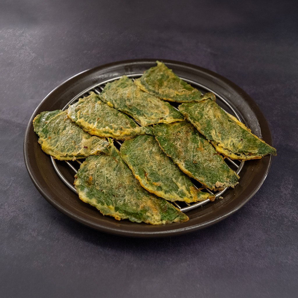 향긋한 깻잎으로 푸짐한 속재료를 고이 감싸 정성껏 부쳐낸 별미전