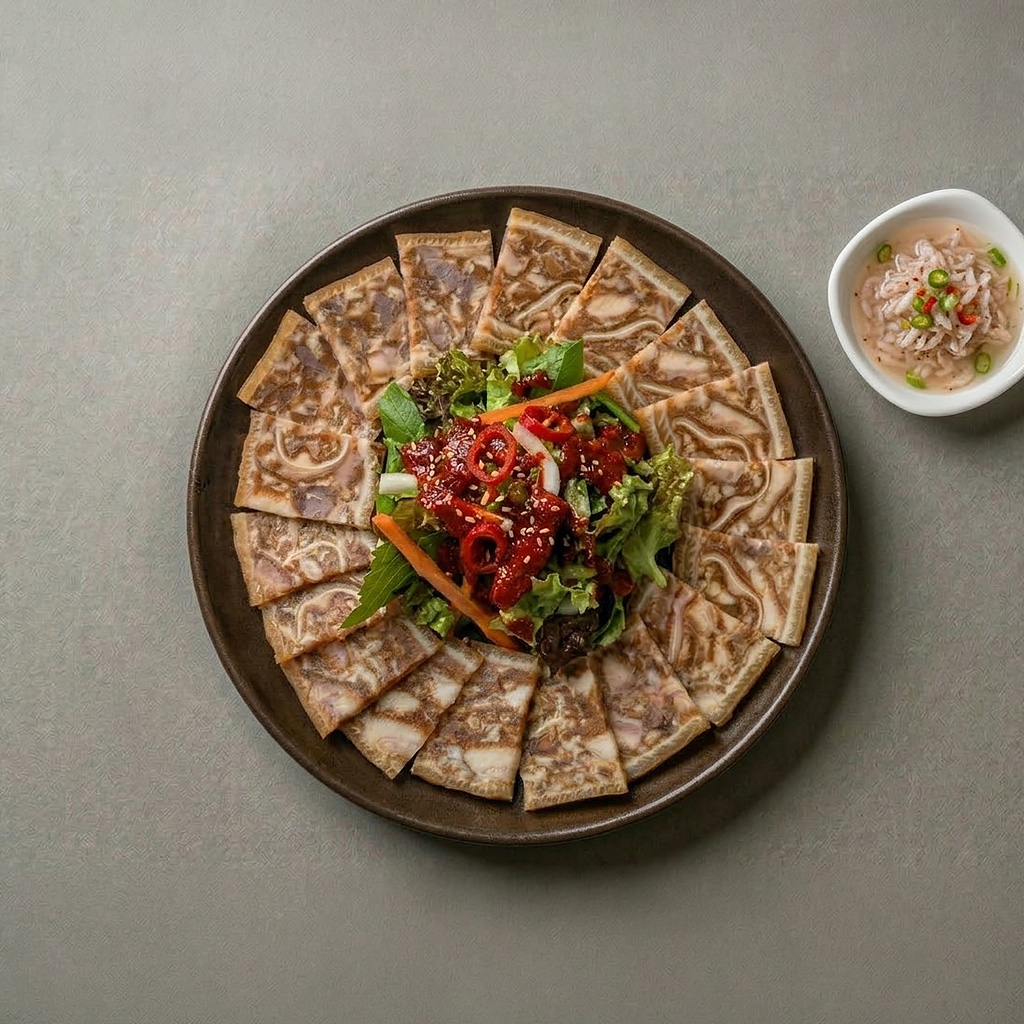 쫄깃한 식감과 고소한 풍미가 어우러진 전통 편육